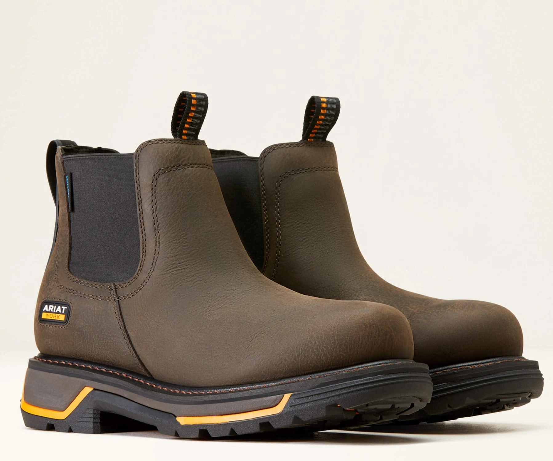 Ariat Big Rig Chelsea: Robust Kaffee-Schuh – Wasserdicht für den Arbeitsalltag!