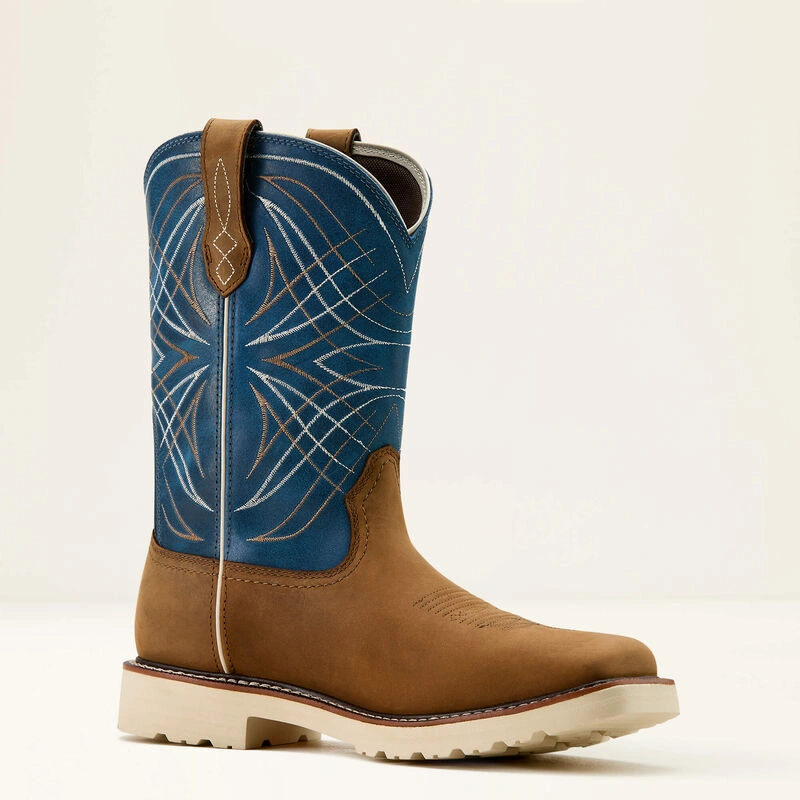 Ariat Activator: Dein robuster Western-Begleiter mit Stil und Wasserschutz. Braun/Blau, für echte Kerle.